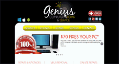 Desktop Screenshot of geniuspcrepair.com